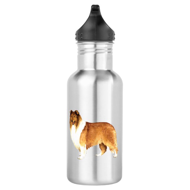 Botella De Agua Amo mi collie (Derecha)