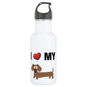 Botella De Agua Amo mi dachshund