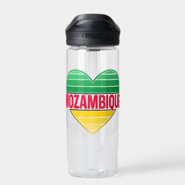 Botella De Agua Amo Mozambique, el corazón de Mozambique (Atrás)