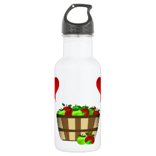 Botella De Agua Amor a la cesta de Apple