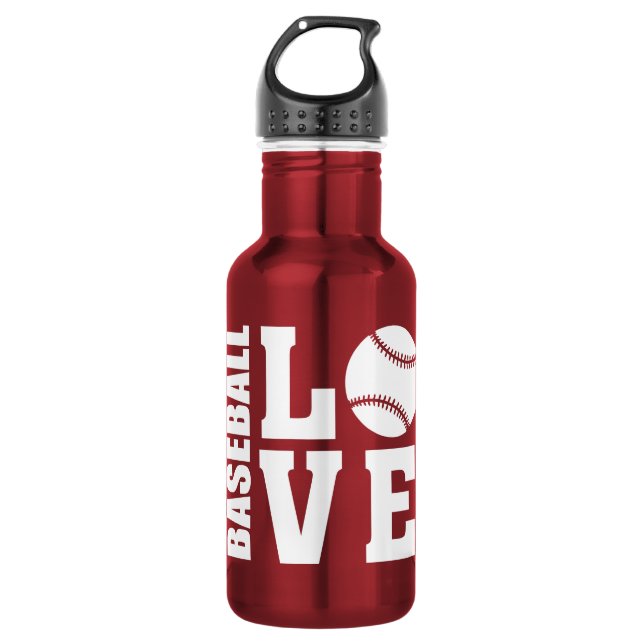 Botella De Agua Amor al béisbol (Anverso)
