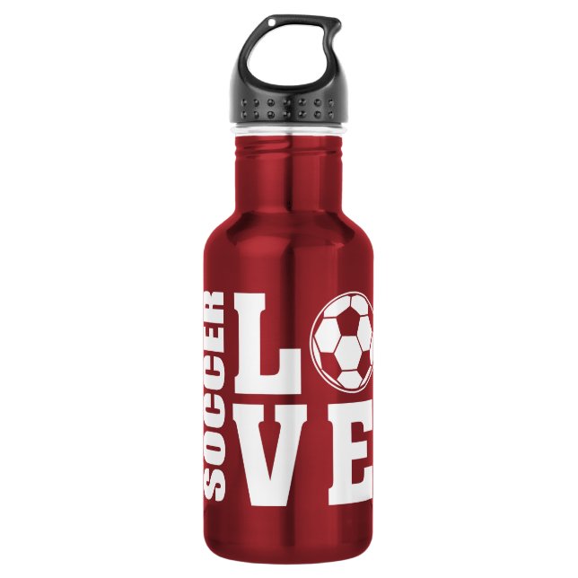 Botella De Agua Amor al fútbol (Anverso)