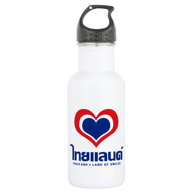 Botella De Agua Amor [corazón] Tailandia ♦ Guión en tailandés (Anverso)