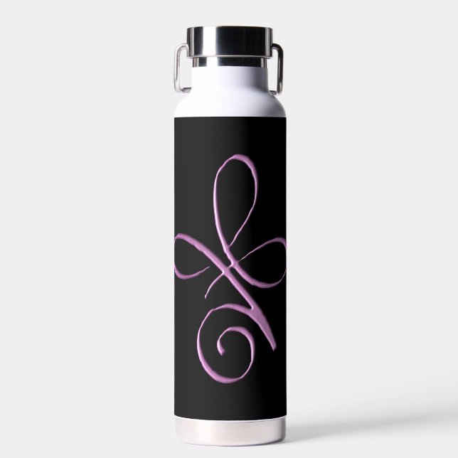 Botella De Agua Amor Incondicional Rosa (Delantero)