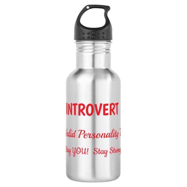 Botella De Agua Amor introvertido (Anverso)