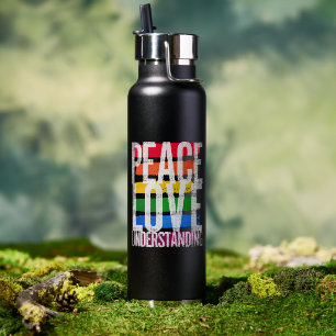 Botella De Agua Amor por la paz y comprensión del vacío aislado