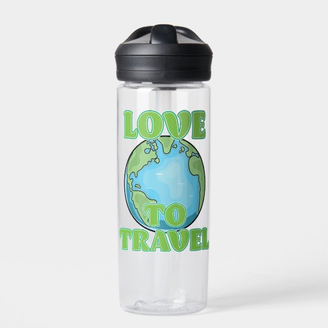 Botella De Agua Amor por viajar (Delante)
