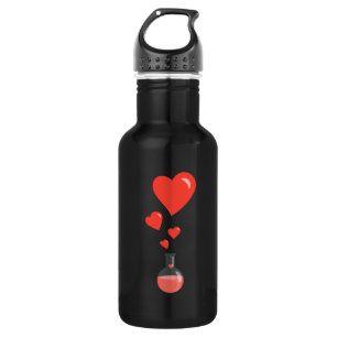 Botella De Agua Amor Química Flask of Hearts