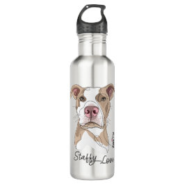 Botella De Agua Amor Staffy - Protección Zani Mo