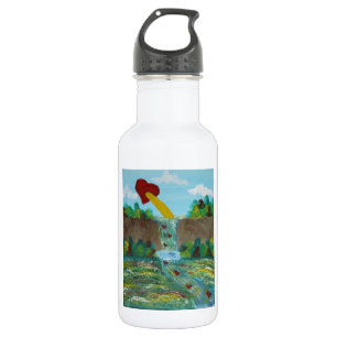 Botella De Agua Amor, vida, paz