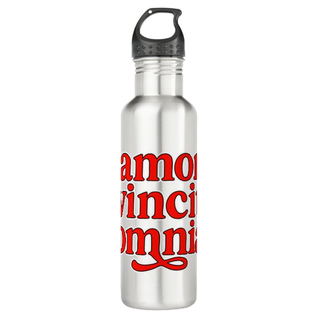 Botella De Agua Amor vincit omnia (Anverso)