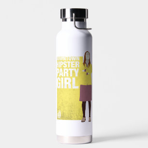 Botella De Agua Amy Chica del centro de Hipster Fiesta