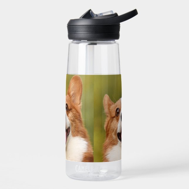 Botella De Agua Añadir foto de perro personalizada (Izquierdo)