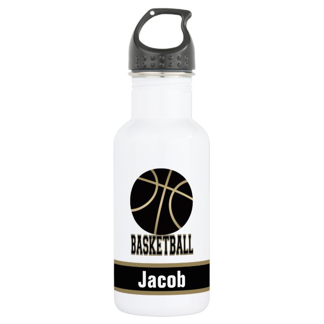 Botella De Agua Añadir su nombre - Frasco de 32 oz (Anverso)