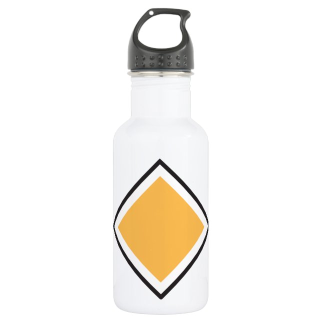 Botella de agua anaranjada del triángulo (Anverso)