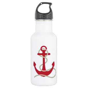 Botella De Agua Anclaje rojo