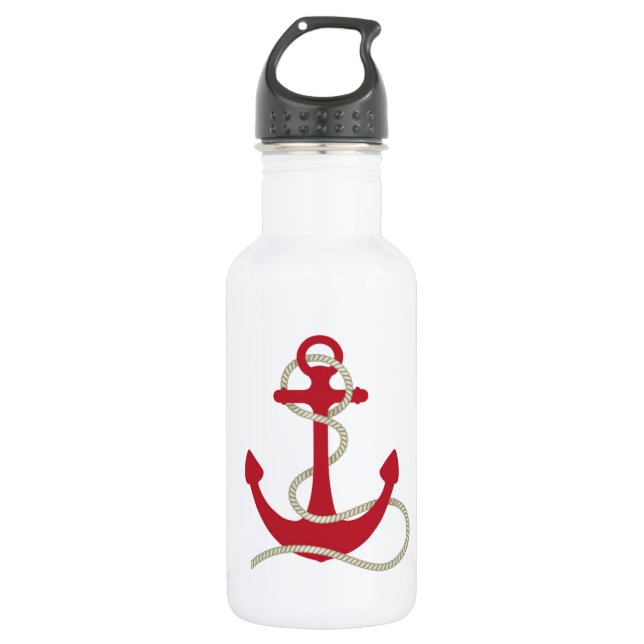 Botella De Agua Anclaje rojo (Anverso)
