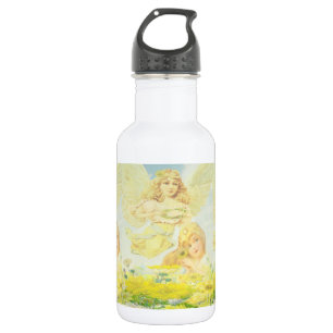 Botella De Agua Ángel con la guirnalda