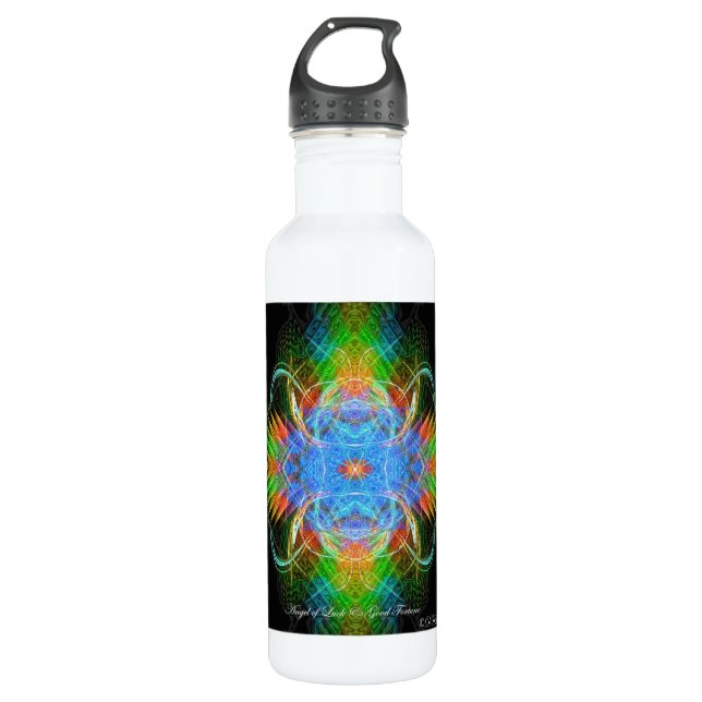 Botella De Agua Ángel de la suerte y de la buena fortuna (Anverso)