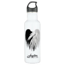 ANGEL WINGS CORAZÓN Negro + Blanco sólo mitad Mal