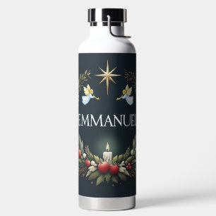 Botella De Agua ángeles de Navidad Emmanuel