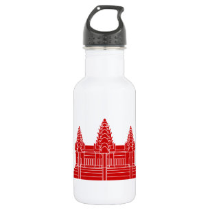 Botella De Agua Angkor Wat Camboyan / Bandera Jemer