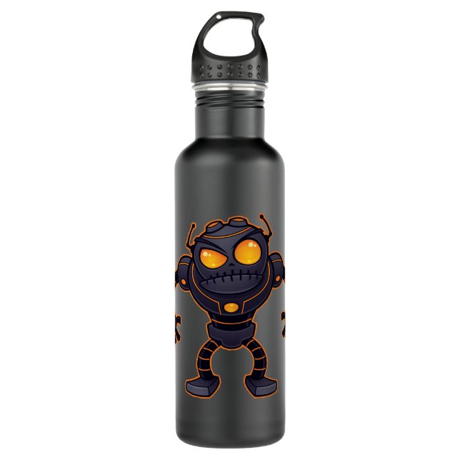 Botella De Agua Angry Robot (Anverso)