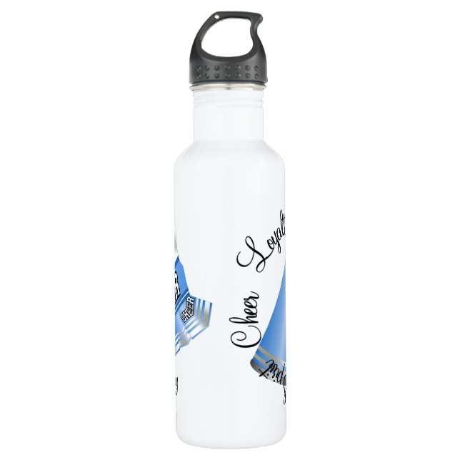 Botella De Agua Animadora azul (Anverso)