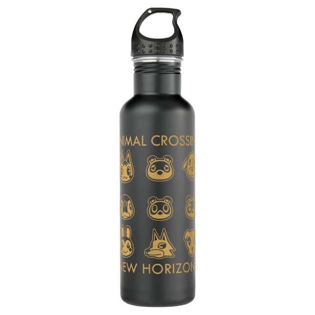 Botella De Agua Animal Crossing New Horizons Character Grid  (Anverso)