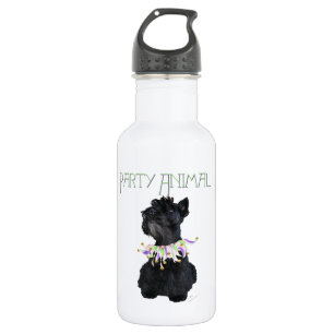 Botella De Agua Animal de fiesta Terrier Escocés