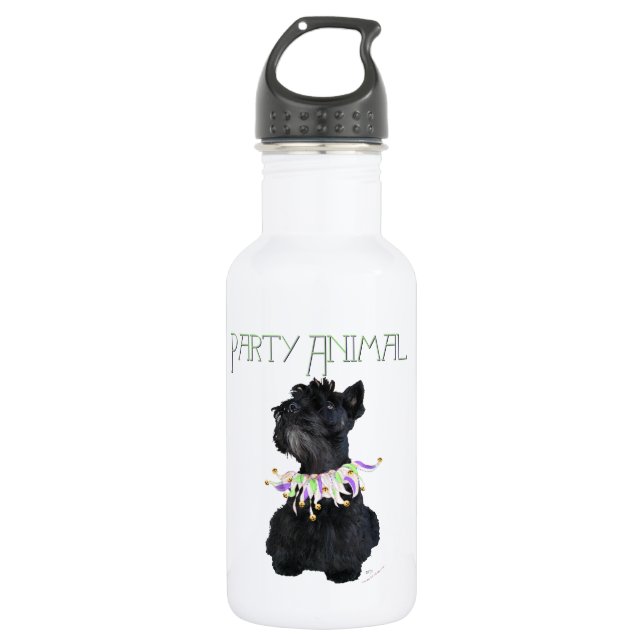 Botella De Agua Animal de fiesta Terrier Escocés (Anverso)