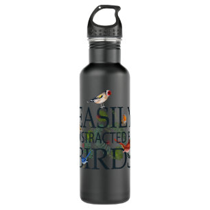 Botella De Agua Animal Wise Bird Zoo Keeper Forest Geometric Patat