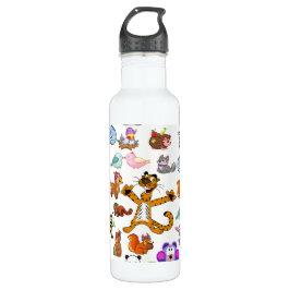 Botella De Agua Animales felices