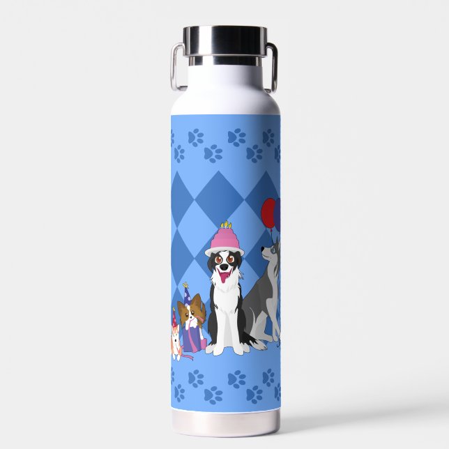 Botella De Agua Animales fiestas (Delantero)