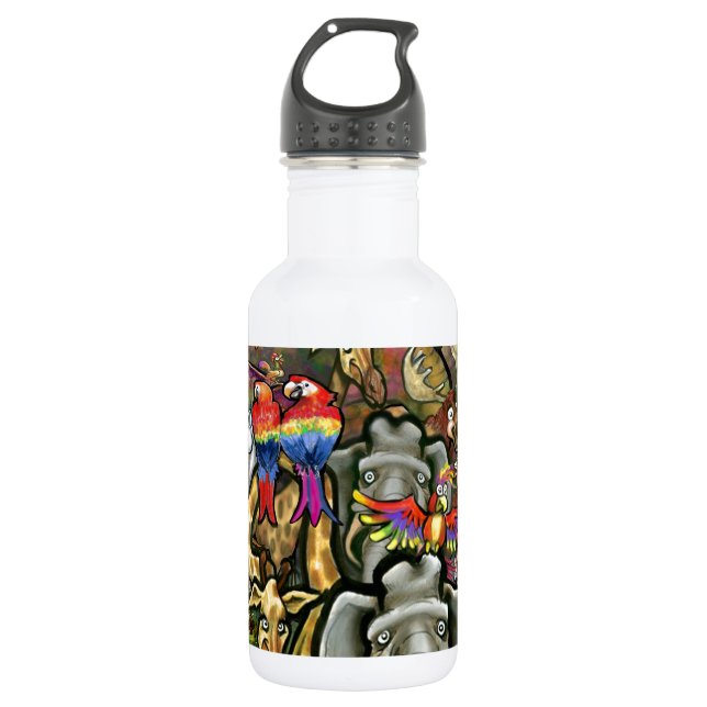 Botella De Agua Animales grandes y pequeños (Anverso)