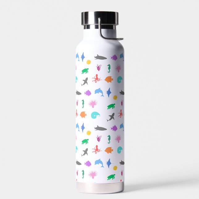Botella De Agua Animales marinos con estampado (Izquierdo)