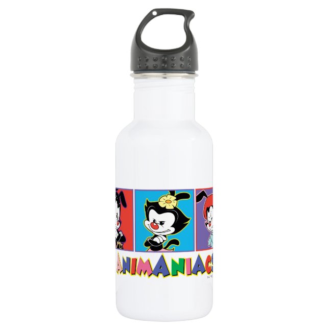 Botella De Agua Animaniacs | Gráfico de Yakko, Dot y Wakko (Anverso)