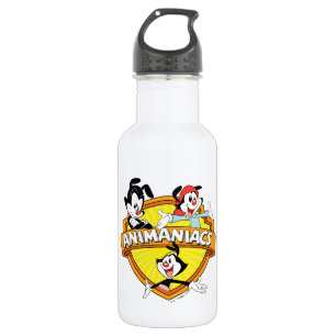 Botella De Agua Animaniacs Warner Brothers & Sister WB Shield