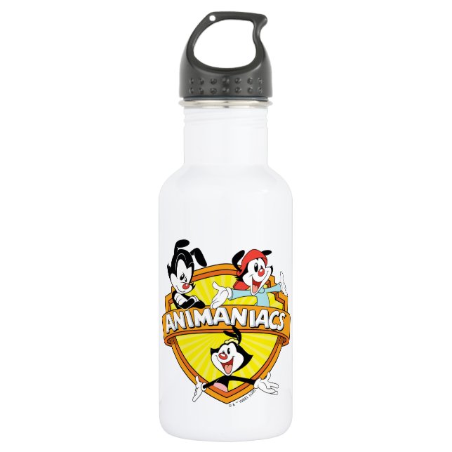 Botella De Agua Animaniacs | Warner Brothers & Sister WB Shield (Anverso)
