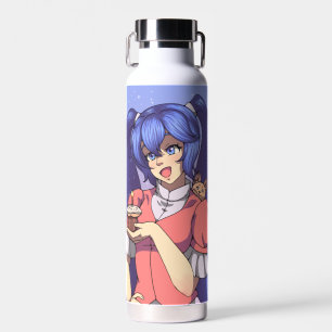 Botella De Agua Anime Chica de cumpleaños mágico