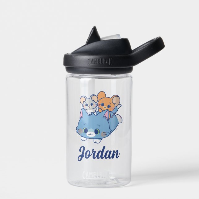 Botella De Agua Anime Tom, Jerry y Tuffy (Izquierdo)