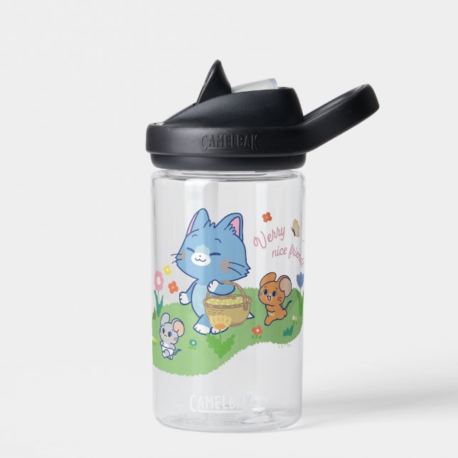 Botella De Agua Anime Tom, Jerry y Tuffy Picnic (Izquierdo)