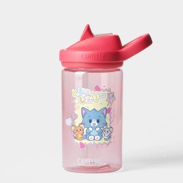 Botella De Agua Anime Tom y Jerry Strawberry Fun (Izquierdo)