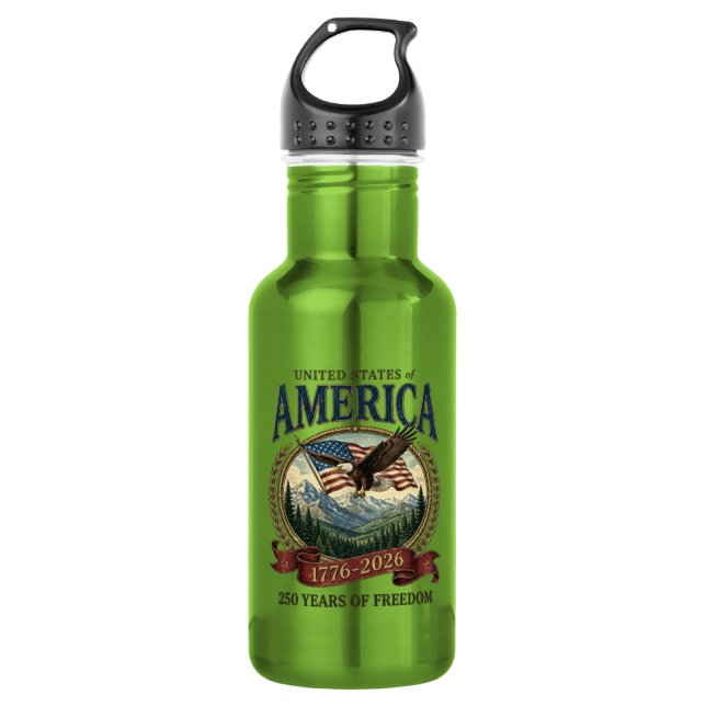 Botella De Agua Aniversario 250 de América (Anverso)
