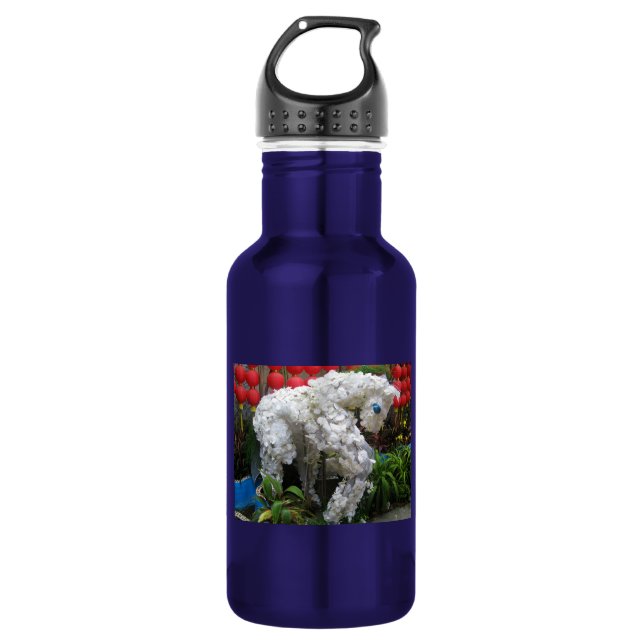 Botella De Agua Año del caballo | 春 節 馬... Topiario chino de flore (Anverso)