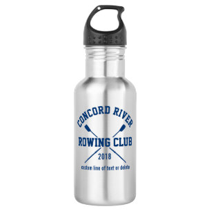 Botella De Agua Año personalizado del nombre del equipo de los