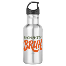Botella De Agua Anonymity Bruh Logo - Water Bottle
