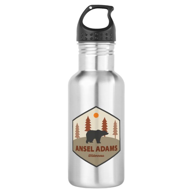 Botella De Agua Ansel Adams Wilderness California Bear (Anverso)