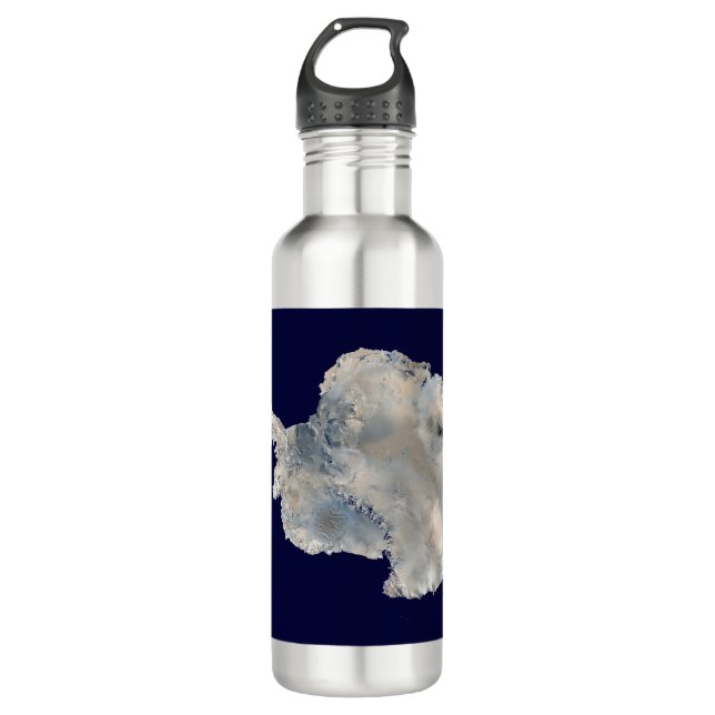 Botella De Agua Antártida (imágenes de mármol azul de la NASA) (Anverso)