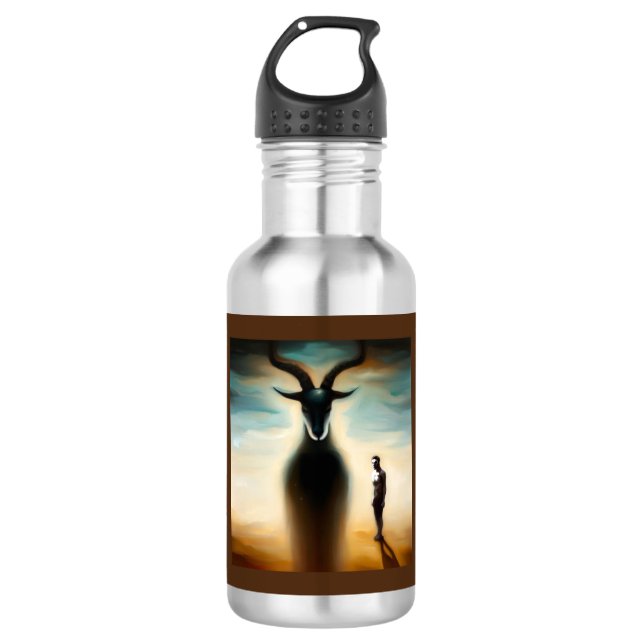 Botella De Agua Antelope de animales espirituales 2 (Anverso)